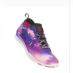 Nike 3TR Fit 4 Purple and Pink Tie Dye Athletic Running Shoes